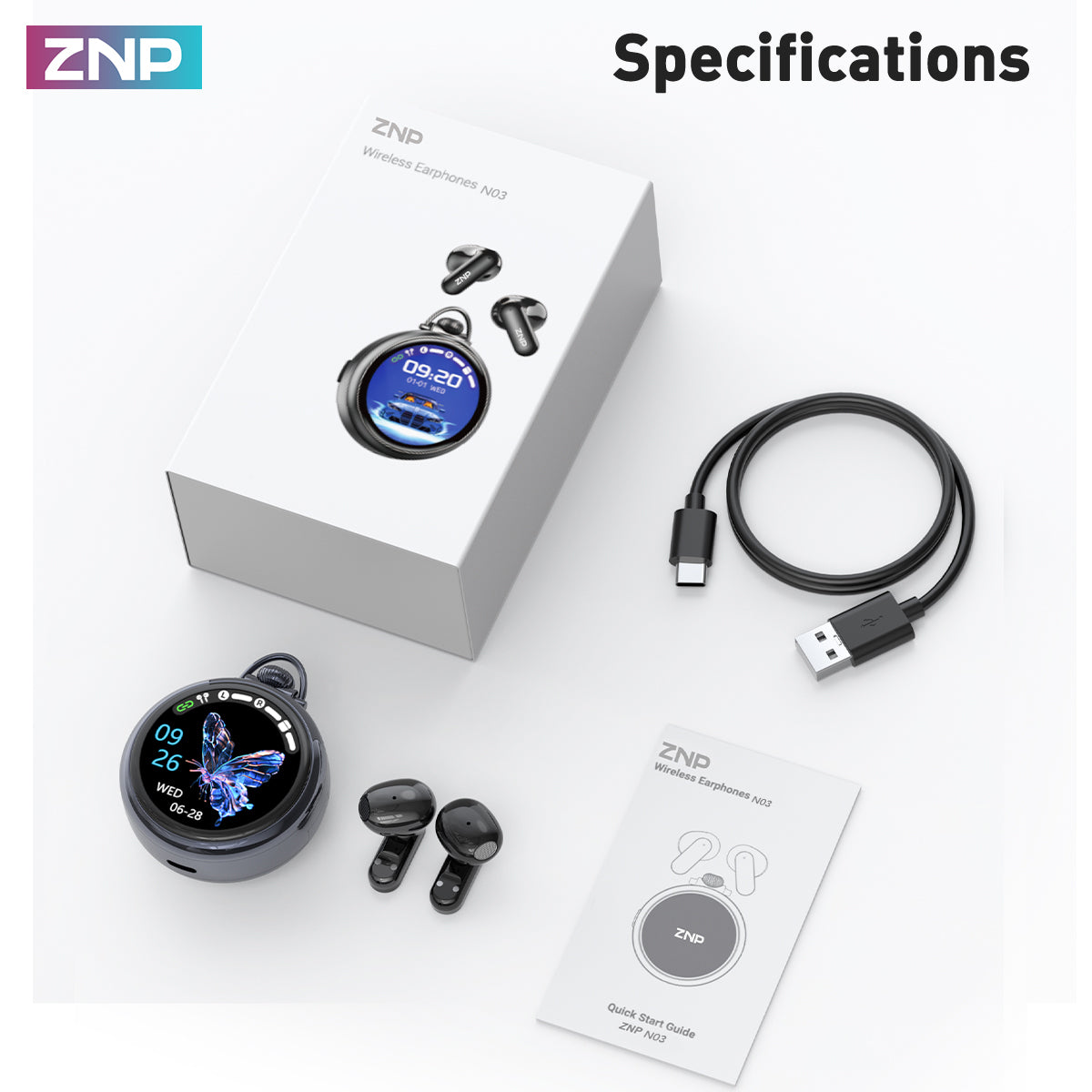 ZNP N03 TWS Bluetooth Earbuds Translation