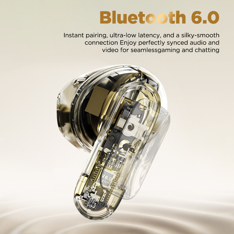 VOULAO NE72 Bluetooth 6.0 Wireless Earbuds with LED Display