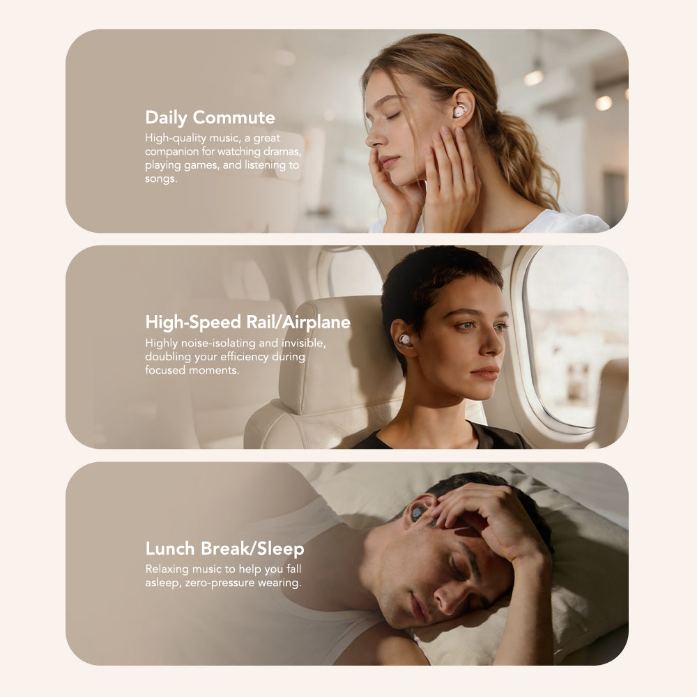 VOULAO MS217 Noise-Canceling Sleep-Aid Bluetooth Headphones