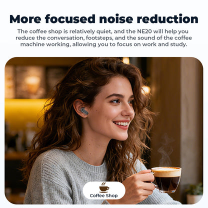 VOULAO NE20 Bluetooth 5.4 Earphones with LED Display