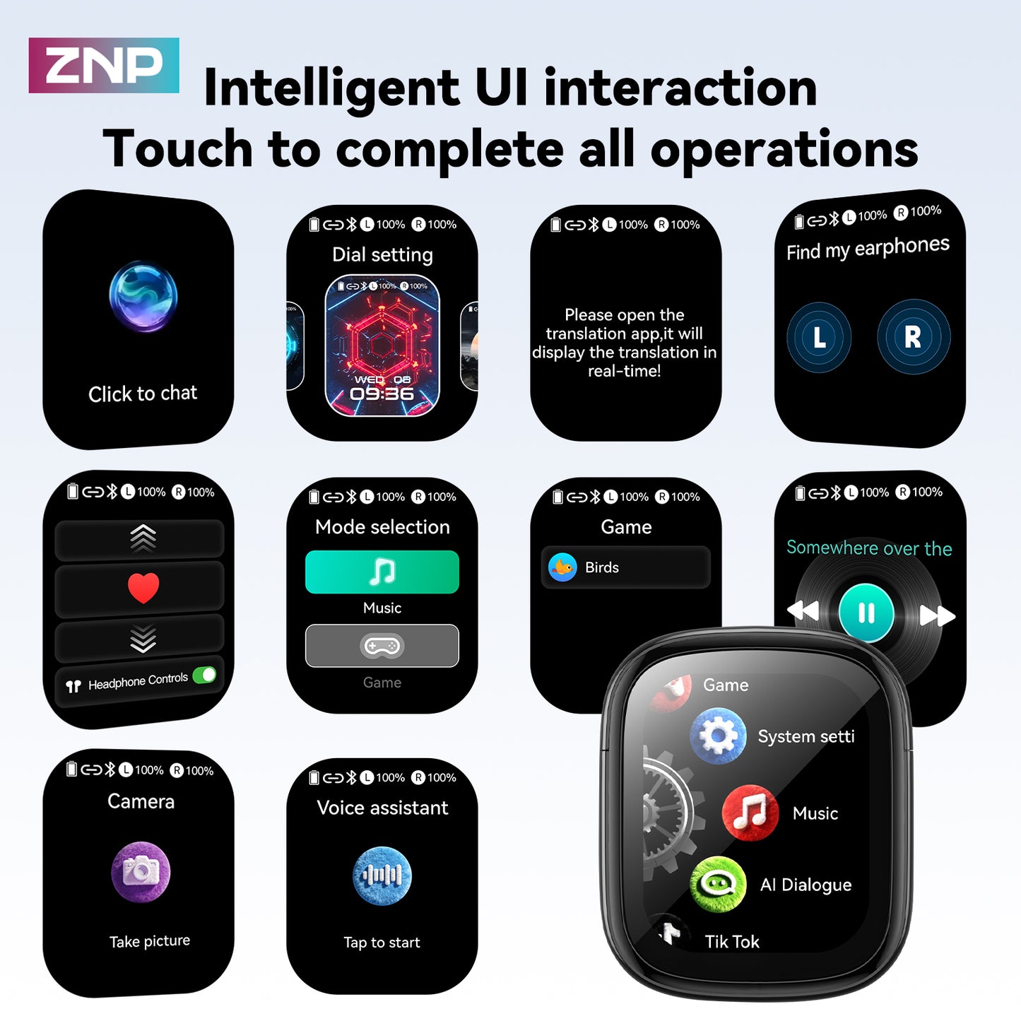 ZNP N02 Smart AI Headphones