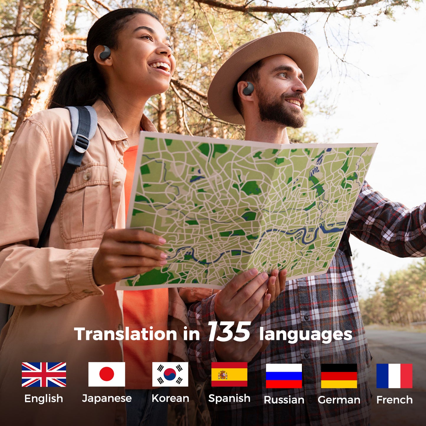 VOULAO X15 PRO Translation Earbuds Open Ear Headphone