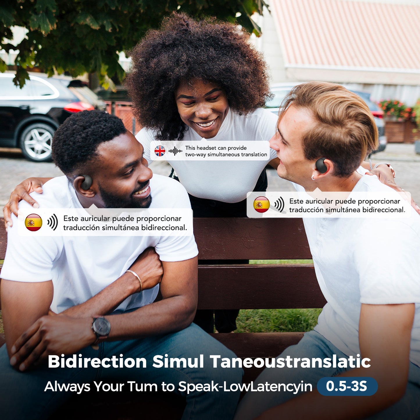 VOULAO X15 PRO Translation Earbuds Open Ear Headphone