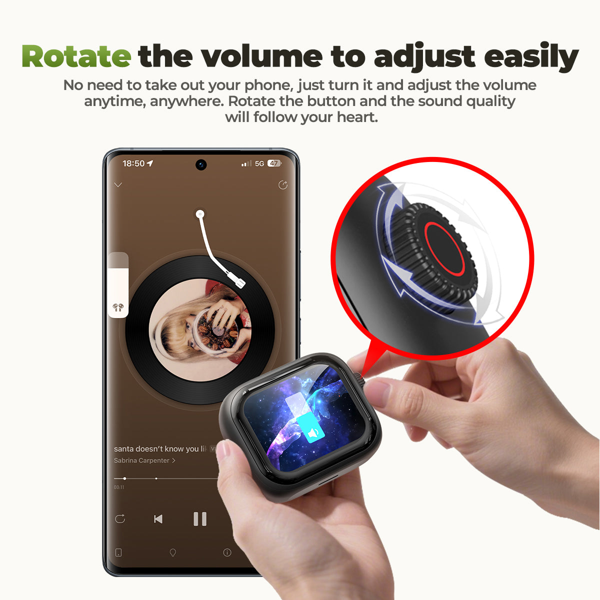 VOULAO NE40 Bluetooth 6.0 Wireless Earbuds with LED Display
