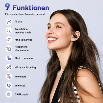 NE25 AI Translation Earbuds Real Time with LCD Touch Screen