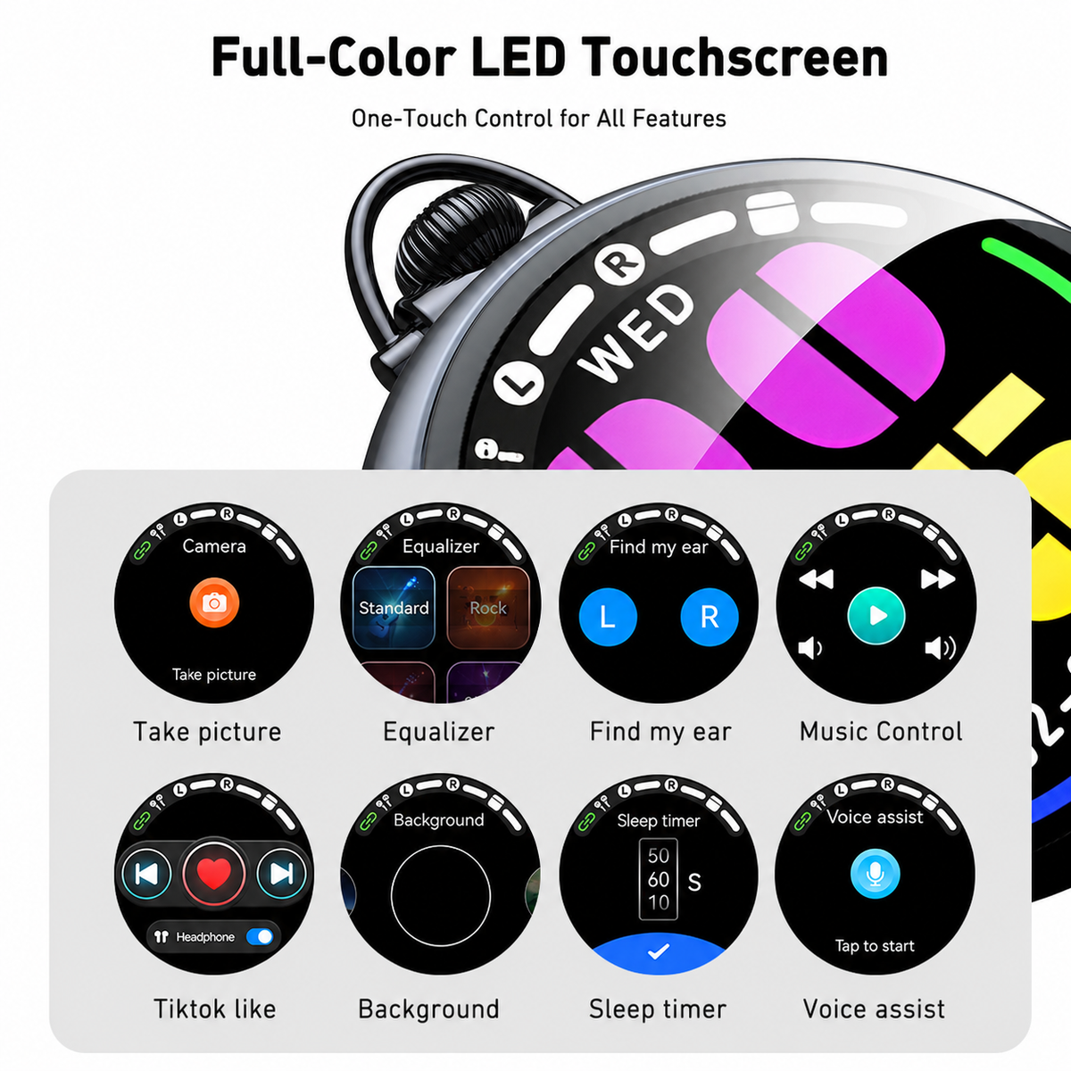 VOULAO NE71 AI Translation Earbuds Real Time