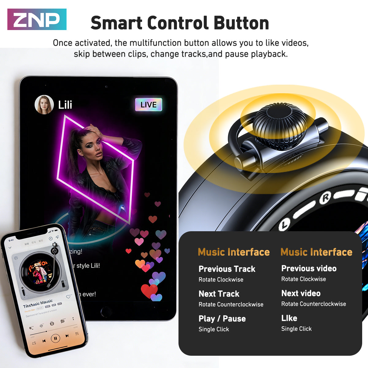 ZNP N03 TWS Bluetooth Earbuds Translation