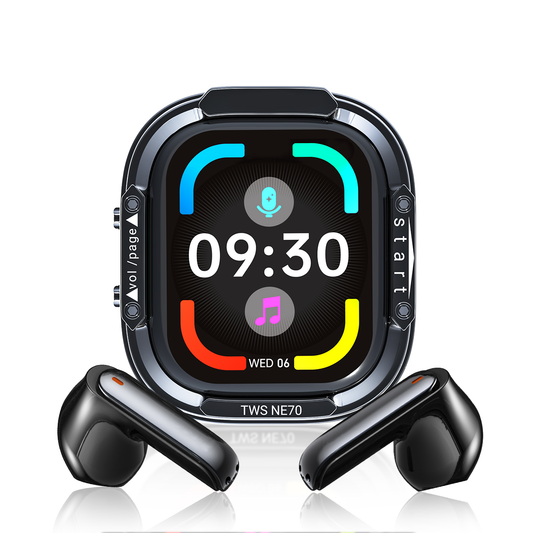 VOULAO NE70 Bluetooth 6.0 Wireless Earbuds with LED Display