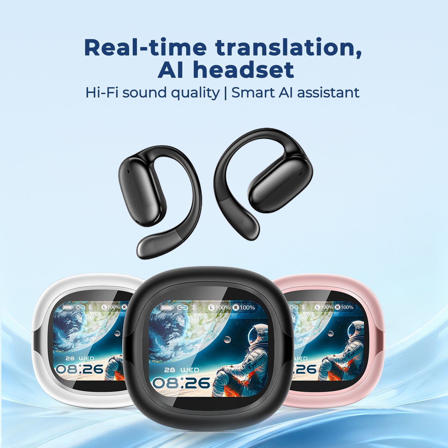 VOULAO NE58 Over-ear Waterproof Bluetooth Headphones