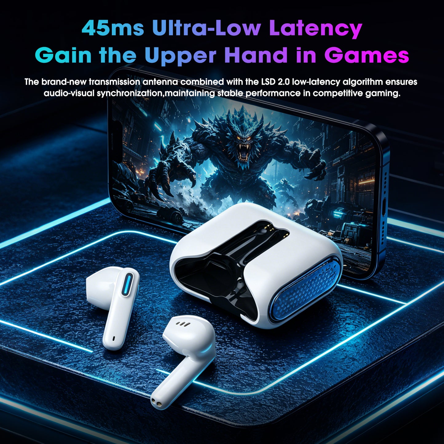 VOULAO NE49 AI Translation Wireless Bluetooth Earphones