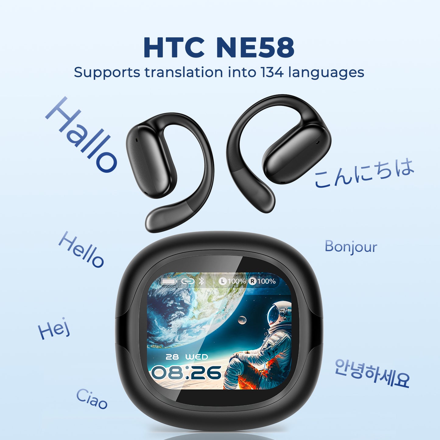 VOULAO NE58 Over-ear Waterproof Bluetooth Headphones