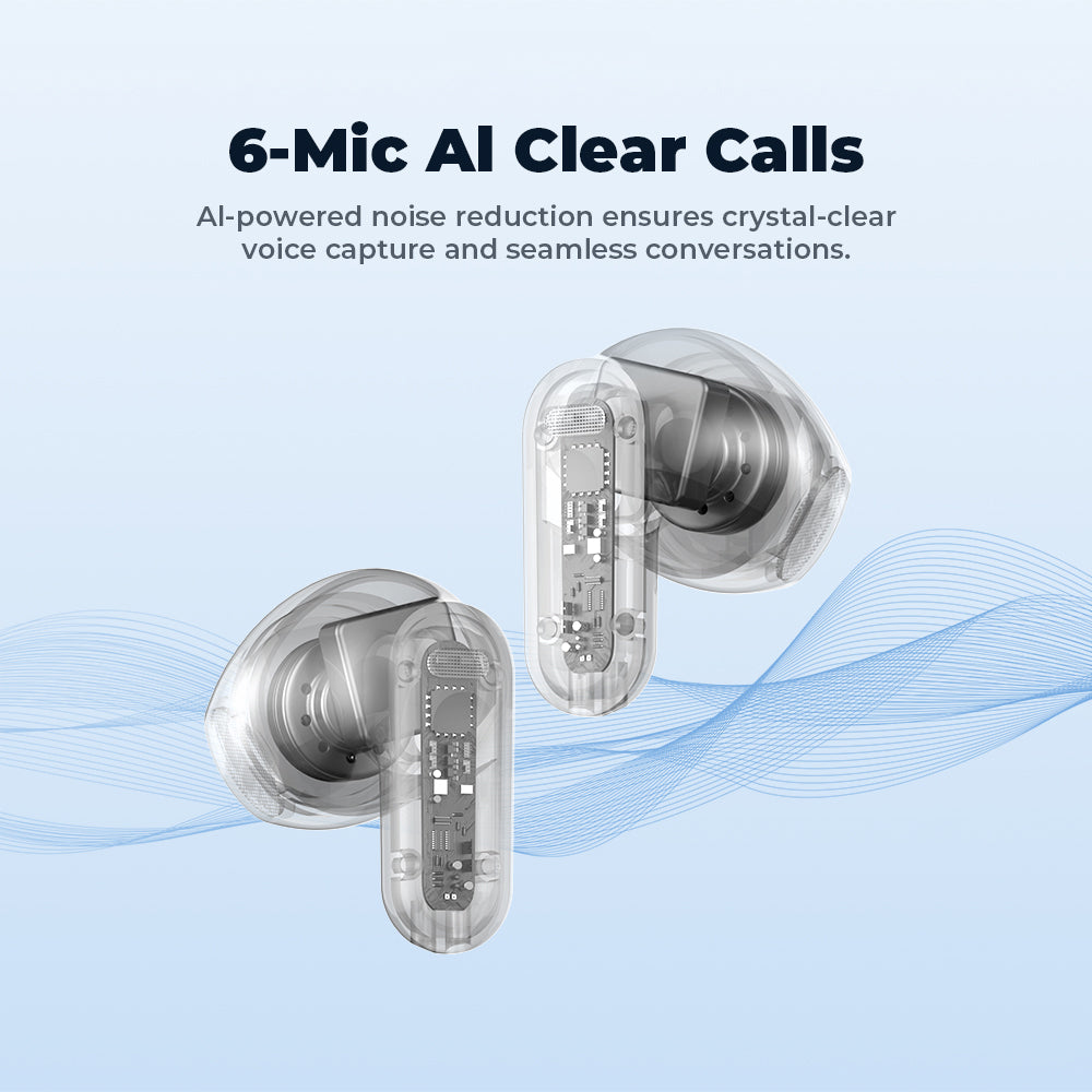 VOULAO NE20 Bluetooth 5.4 Earphones with LED Display