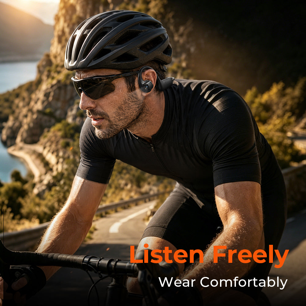 VOULAO E12 Bone Conduction Headphones with Camera
