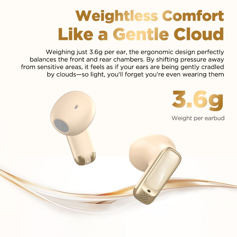 VOULAO NE72 Bluetooth 6.0 Wireless Earbuds with LED Display