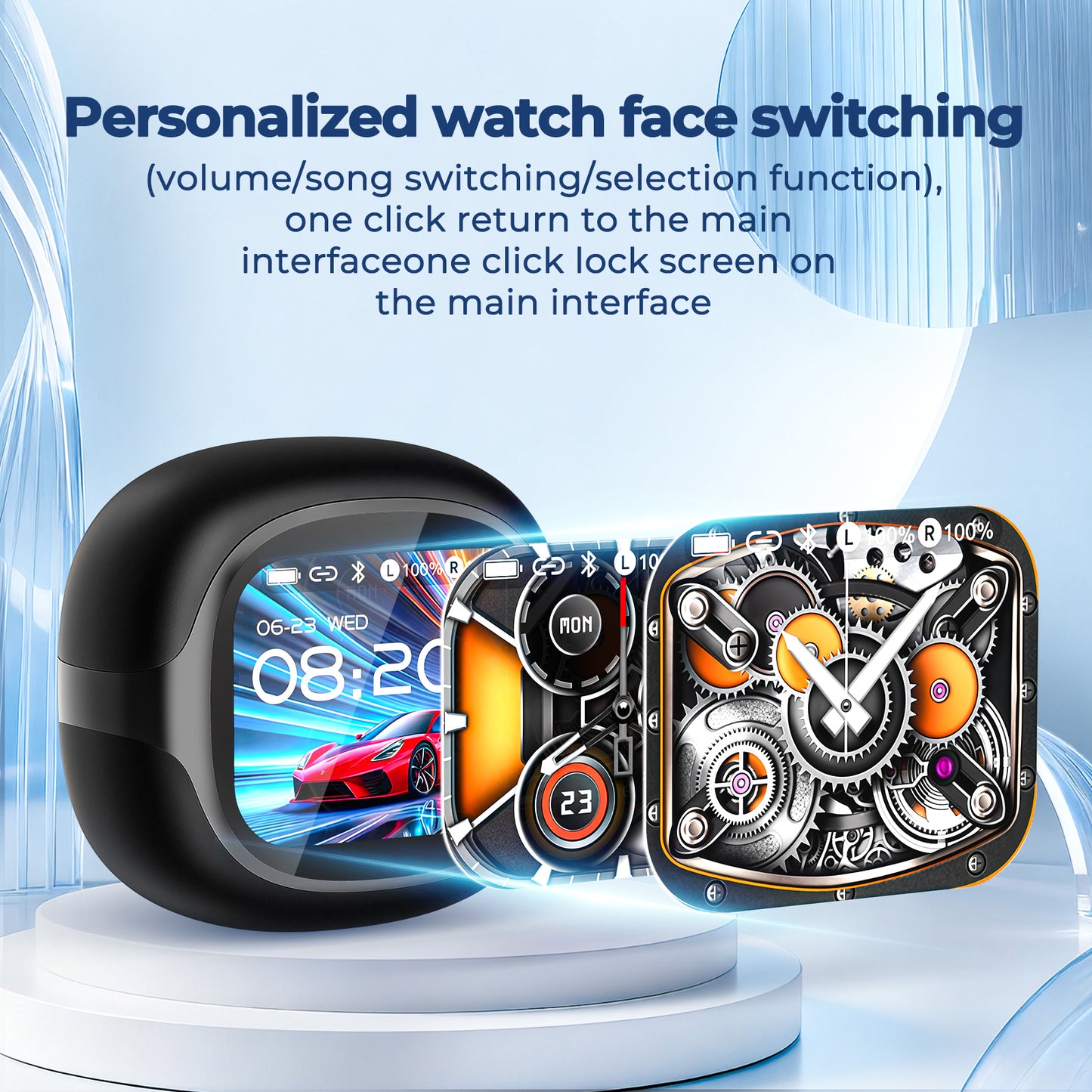 VOULAO NE58 Over-ear Waterproof Bluetooth Headphones