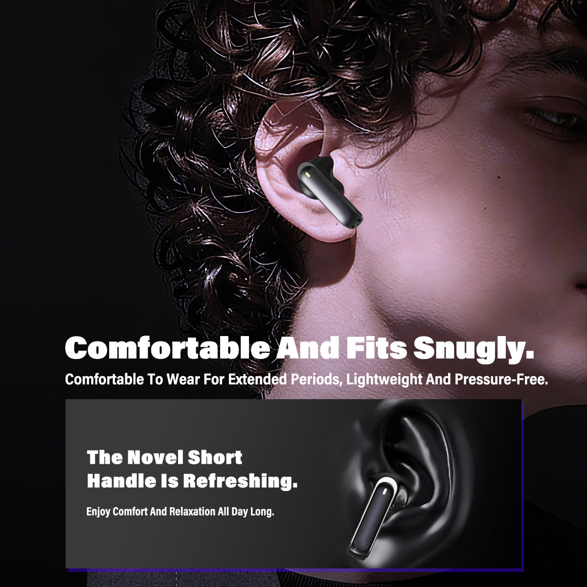 VOULAO NE70 Bluetooth 6.0 Wireless Earbuds with LED Display