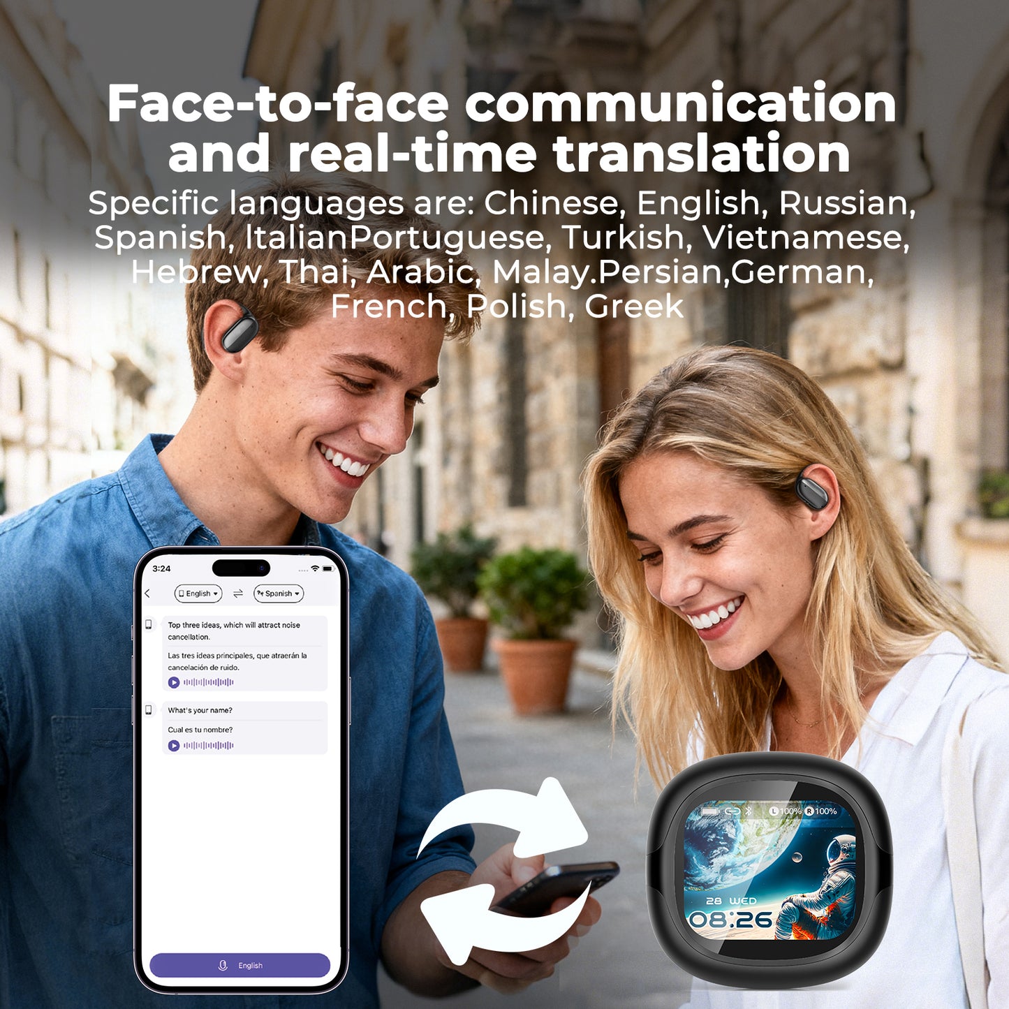 VOULAO NE58 Over-ear Waterproof Bluetooth Headphones